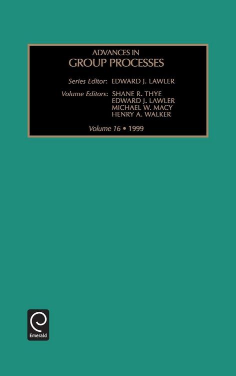 Produktbild: Advances in Group Processes