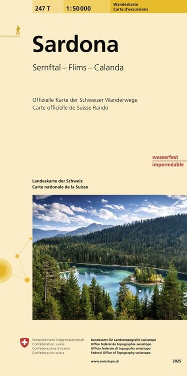 Produktbild: 247T Sardona Wanderkarte