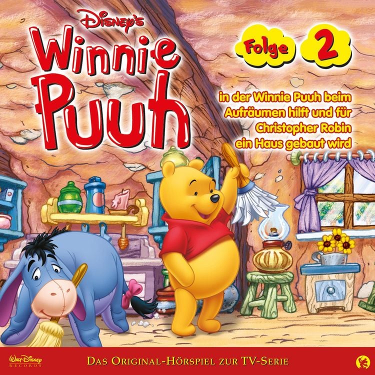 Produktbild: 02: Winnie Puuh in der Winnie Puuh beim Aufr&auml;umen hilft und f&uuml;r Christopher Robin ein Haus gebaut wird (H&ouml;rspiel zur Disney TV-Serie)