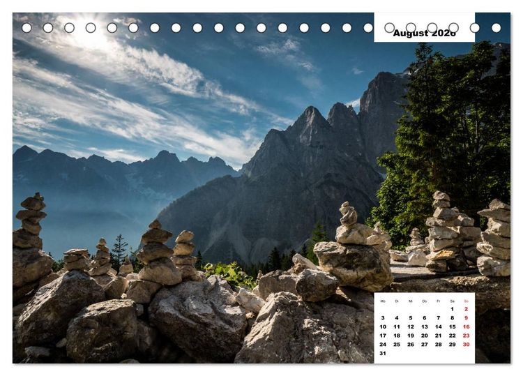 Produktbild: Faszination Ostalpen - von Berchtesgaden bis Slowenien (Tischkalender 2026 DIN A5 quer), CALVENDO Monatskalender