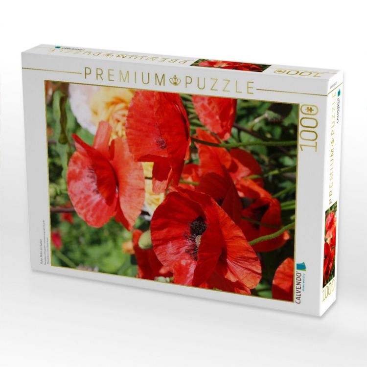 Produktbild: CALVENDO Puzzle Roter Mohn im Garten | 1000 Teile Lege-Gr&ouml;&szlig;e 64x48cm Foto-Puzzle f&uuml;r gl&uuml;ckliche Stunden