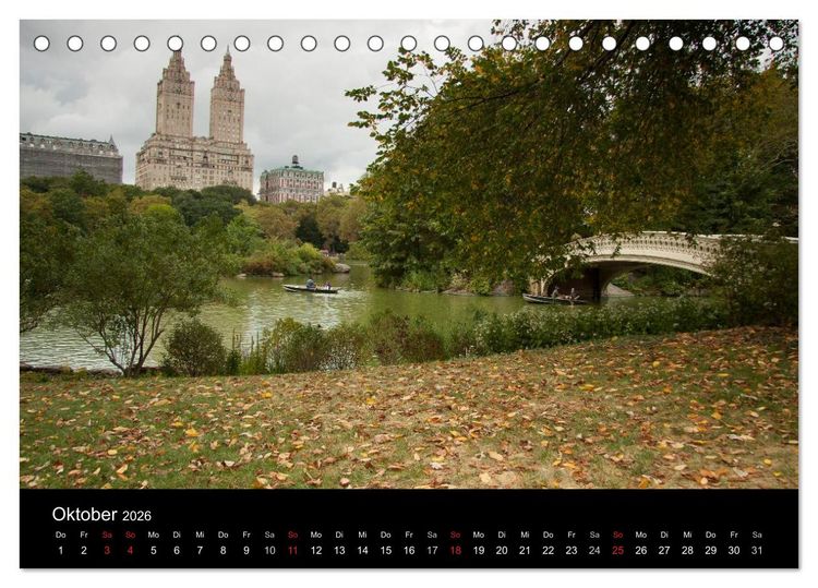 Produktbild: Zu Besuch in New York (Tischkalender 2026 DIN A5 quer), CALVENDO Monatskalender