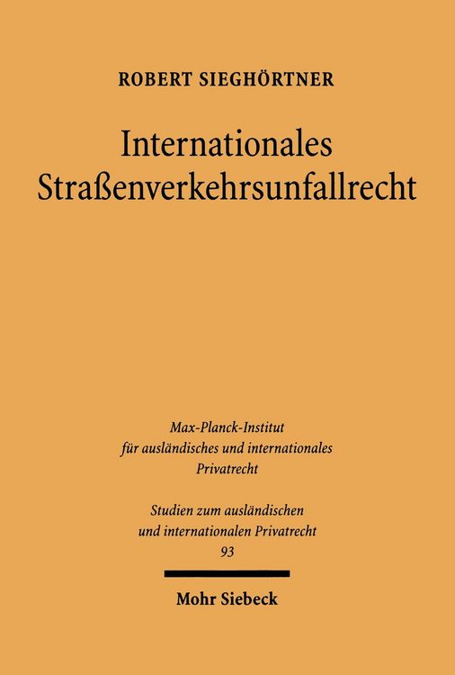 Produktbild: Internationales Straßenverkehrsunfallrecht