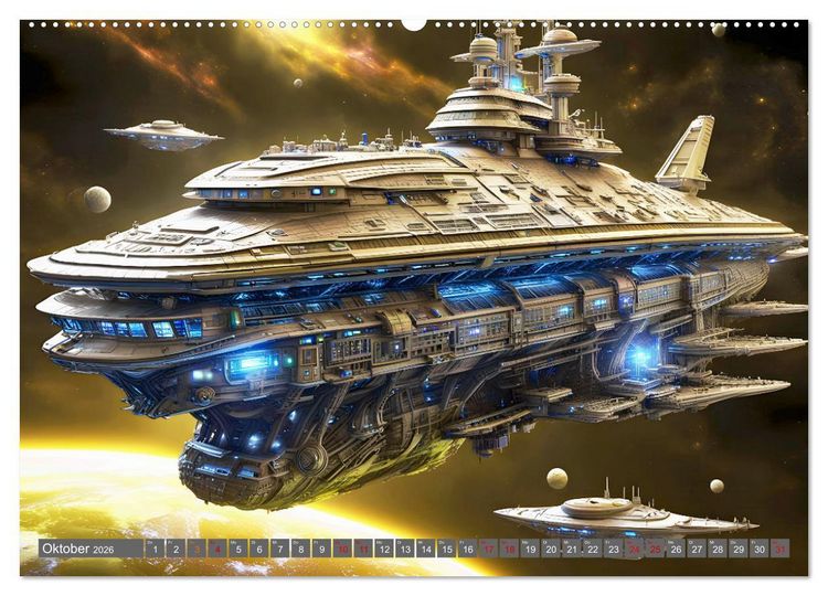 Produktbild: Kriegsschiffe Anbruch einer neuen &Auml;ra (Wandkalender 2026 DIN A2 quer), CALVENDO Monatskalender