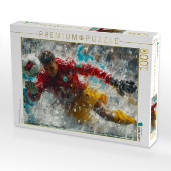 Produktbild: CALVENDO Puzzle Fu&szlig;ball Torwart, Akrobatik | 1000 Teile Lege-Gr&ouml;&szlig;e 64x48cm Foto-Puzzle f&uuml;r gl&uuml;ckliche Stunden