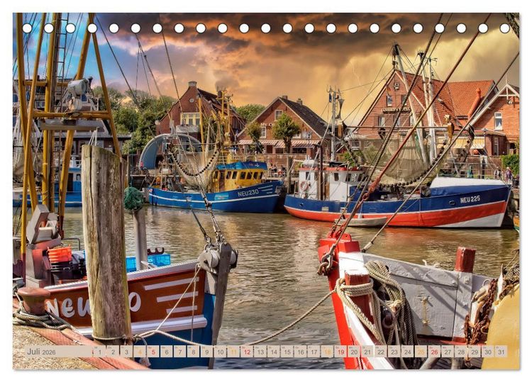 Produktbild: Nordsee-Urlaub (Tischkalender 2026 DIN A5 quer), CALVENDO Monatskalender