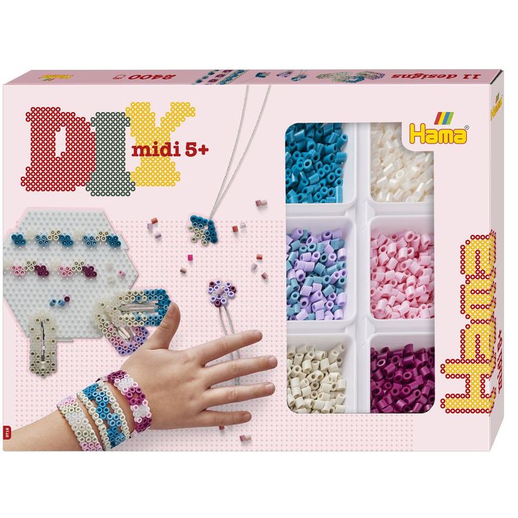 Produktbild: Hama Bügelperlen midi Box Schmuck 2.400 Stück Geschenkbox