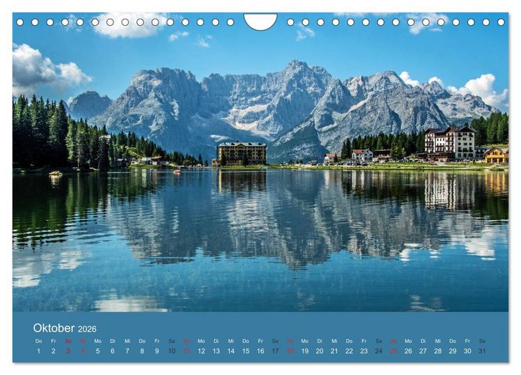 Produktbild: Dolomiten - Bezaubernde Giganten (Wandkalender 2026 DIN A4 quer), CALVENDO Monatskalender