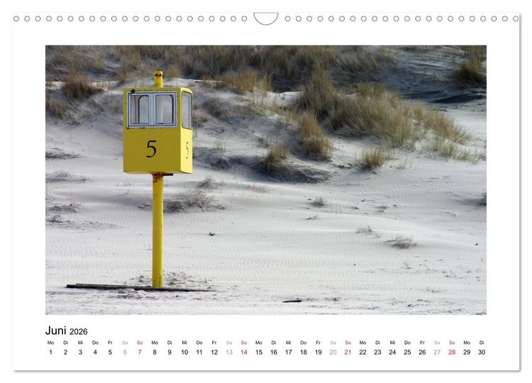 Produktbild: JUIST - Ansichten einer Insel (Wandkalender 2026 DIN A3 quer), CALVENDO Monatskalender