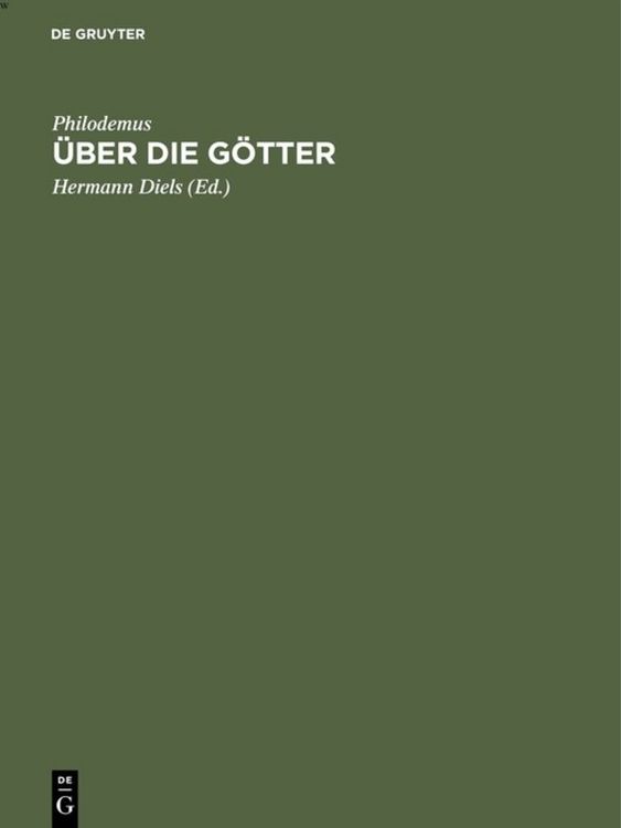 Produktbild: &Uuml;ber die G&ouml;tter