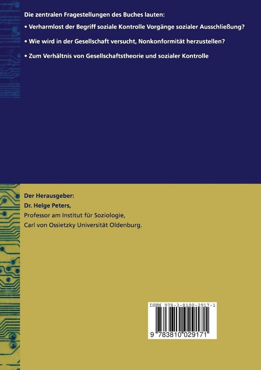 Produktbild: Soziale Kontrolle