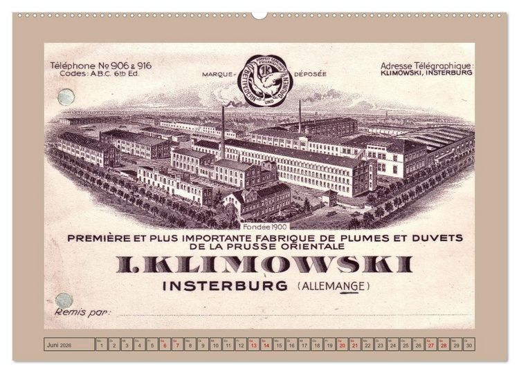 Produktbild: Gruss aus Insterburg - Historische Stadtansichten (Wandkalender 2026 DIN A2 quer), CALVENDO Monatskalender