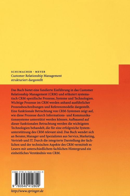 Produktbild: Customer Relationship Management strukturiert dargestellt