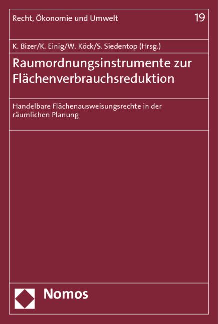 Produktbild: Raumordnungsinstrumente zur Fl&auml;chenverbrauchsreduktion