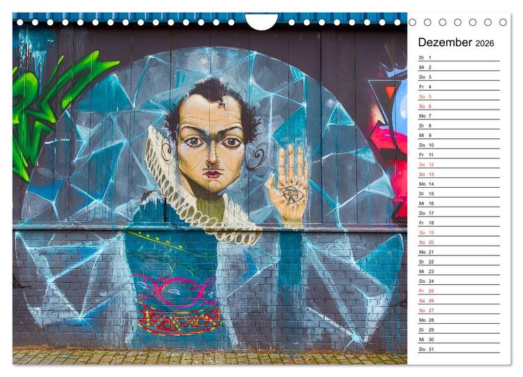 Produktbild: Graffiti (Wandkalender 2026 DIN A4 quer), CALVENDO Monatskalender
