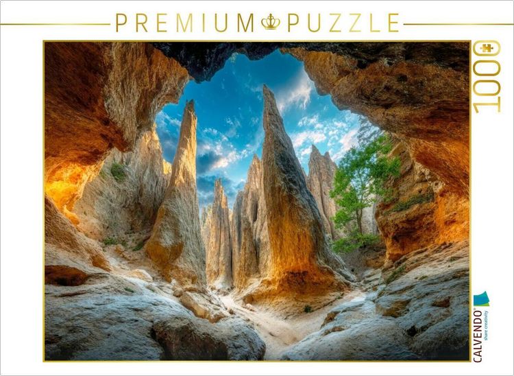 Produktbild: CALVENDO Puzzle Klippen von Omarama auf der S&uuml;dinsel | 1000 Teile Lege-Gr&ouml;&szlig;e 64x48cm Foto-Puzzle f&uuml;r gl&uuml;ckliche Stunden