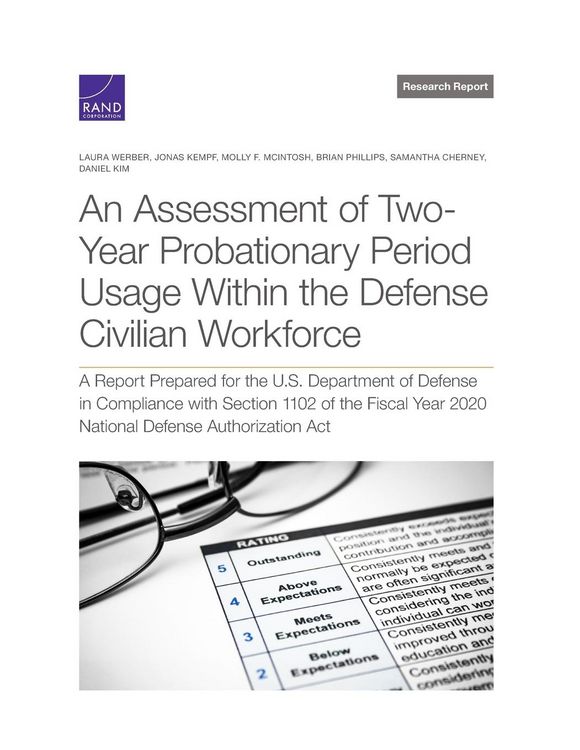 Produktbild: Assessment of Two-Year Probationary Period Usage Within the Defense Civilian Workforce