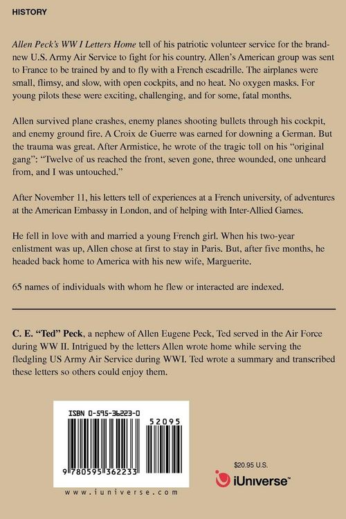 Produktbild: Allen Peck's WWI Letters Home - 1917-1919