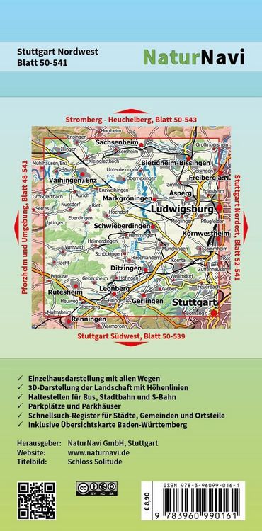 Produktbild: Stuttgart Nordwest 1 : 25 000
