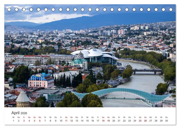 Produktbild: Georgien - Ein ph&auml;nomenales Naturparadies. (Tischkalender 2026 DIN A5 quer), CALVENDO Monatskalender