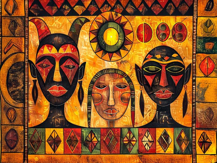 Produktbild: CALVENDO Puzzle Afrikanische Frauen unter der Sonne | 1000 Teile Lege-Gr&ouml;&szlig;e 64x48cm Foto-Puzzle f&uuml;r gl&uuml;ckliche Stunden