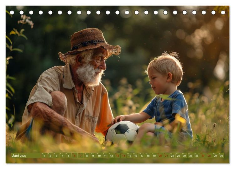 Produktbild: Fu&szlig;ball im Blut (Tischkalender 2026 DIN A5 quer), CALVENDO Monatskalender