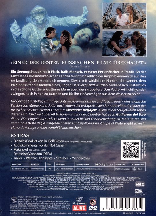 Produktbild: Der Amphibienmensch (1961) (Filmjuwelen / DEFA Science Fiction)