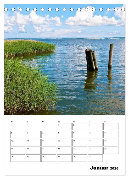 Produktbild: R&uuml;gen und Hiddensee - Bilder eines Sommers / Planer (Tischkalender 2026 DIN A5 hoch), CALVENDO Monatskalender