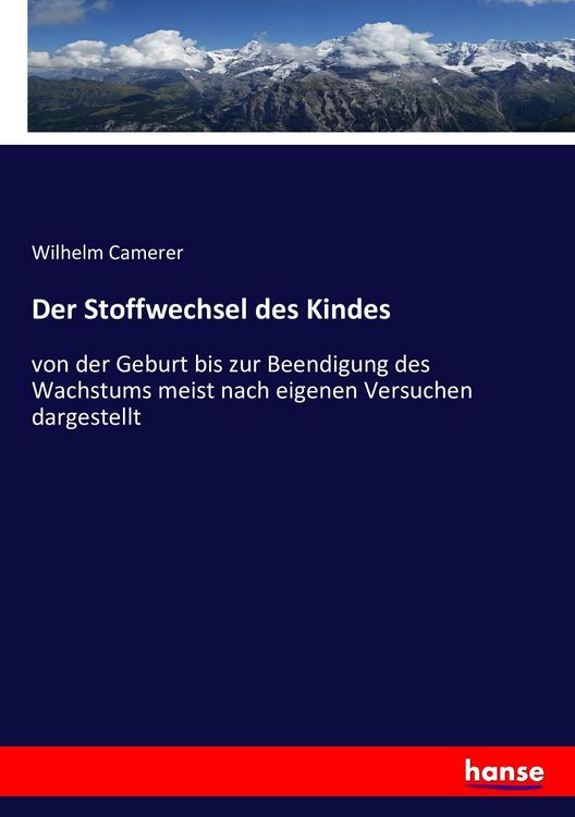 Produktbild: Der Stoffwechsel des Kindes