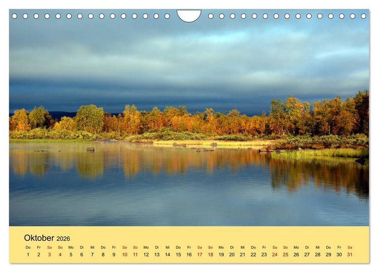 Produktbild: Lichtstimmungen des Nordens (Wandkalender 2026 DIN A4 quer), CALVENDO Monatskalender