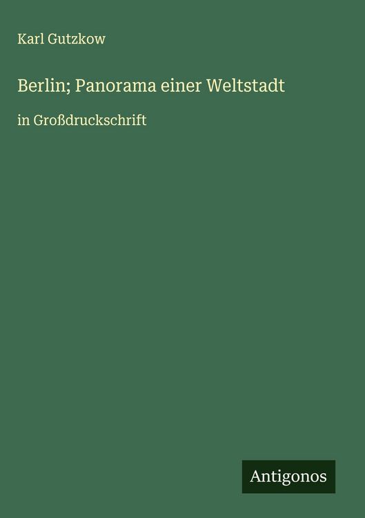 Produktbild: Berlin; Panorama einer Weltstadt