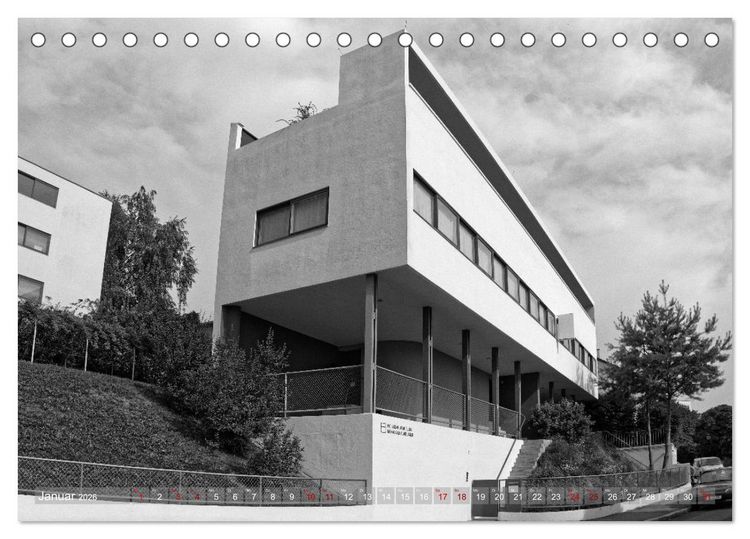 Produktbild: Die Weissenhof - Siedlung (Tischkalender 2026 DIN A5 quer), CALVENDO Monatskalender