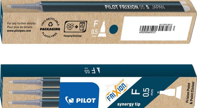 Produktbild: PILOT Mine FriXion Point blauschwarz, 3er Set