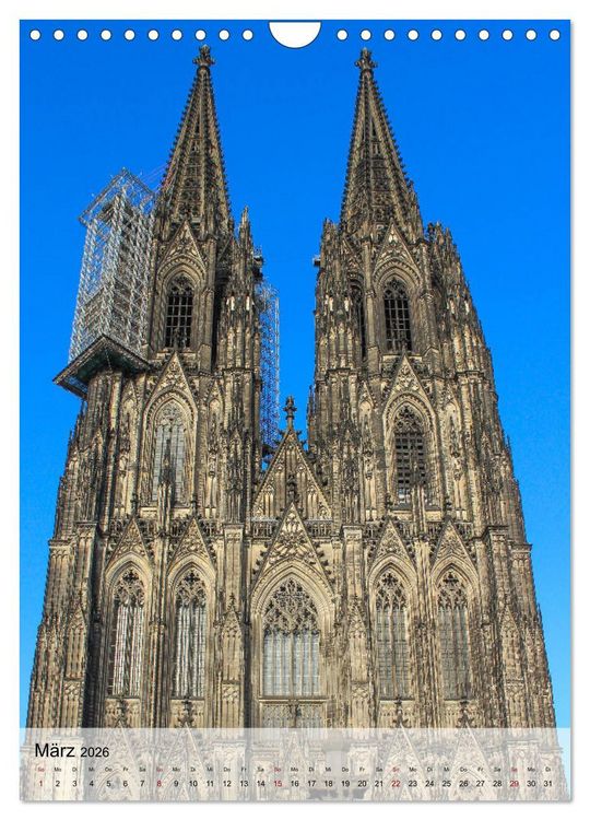 Produktbild: Kirchen in K&ouml;ln - Highlights und Geheimtipps (Wandkalender 2026 DIN A4 hoch), CALVENDO Monatskalender