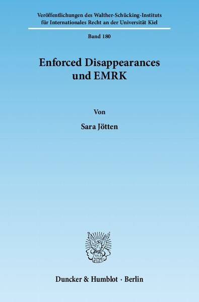Produktbild: Enforced Disappearances und EMRK.