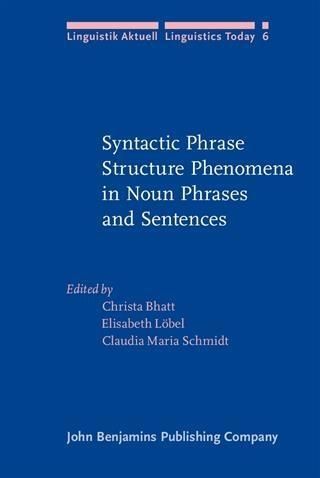Produktbild: Syntactic Phrase Structure Phenomena in Noun Phrases and Sentences