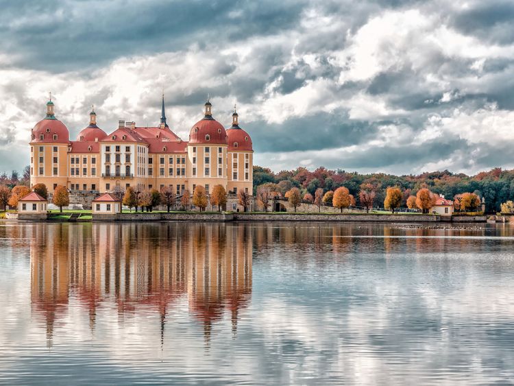 Produktbild: CALVENDO Puzzle Schloss Moritzburg | 1000 Teile Lege-Gr&ouml;&szlig;e 64x48cm Foto-Puzzle f&uuml;r gl&uuml;ckliche Stunden