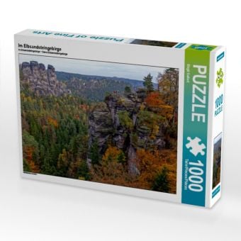 Produktbild: CALVENDO Puzzle Im Elbsandsteingebirge 1000 Teile Puzzle quer | 1000 Teile Lege-Gr&ouml;&szlig;e 64 &times; 48 cm Foto-Puzzle f&uuml;r gl&uuml;ckliche Stunden