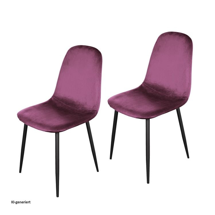 Produktbild: HTI-Living HTI-Living Stuhl Savannah Velvet 2er-Set HTI-Living Stuhl Savannah Velvet 2er-Set