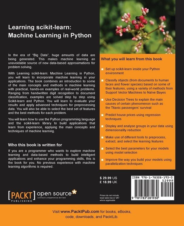 Produktbild: Learning Scikit-Learn
