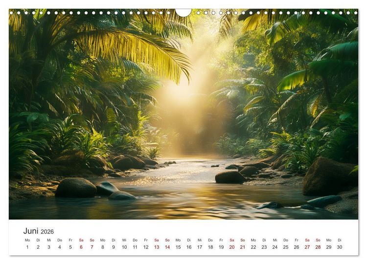 Produktbild: Die Seele des Dschungels - Eine Reise in tropische Wildnis (Wandkalender 2026 DIN A3 quer), CALVENDO Monatskalender
