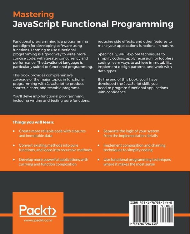 Produktbild: Mastering JavaScript Functional Programming