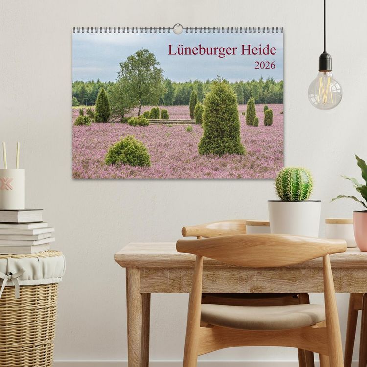 Produktbild: L&uuml;neburger Heide (Wandkalender 2026 DIN A3 quer), CALVENDO Monatskalender