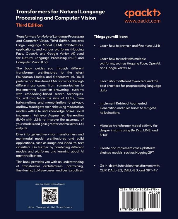 Produktbild: Transformers for Natural Language Processing and Computer Vision - Third Edition