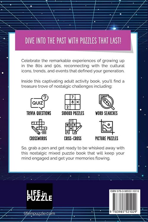 Produktbild: Born in the 80s Activity Book for Adults