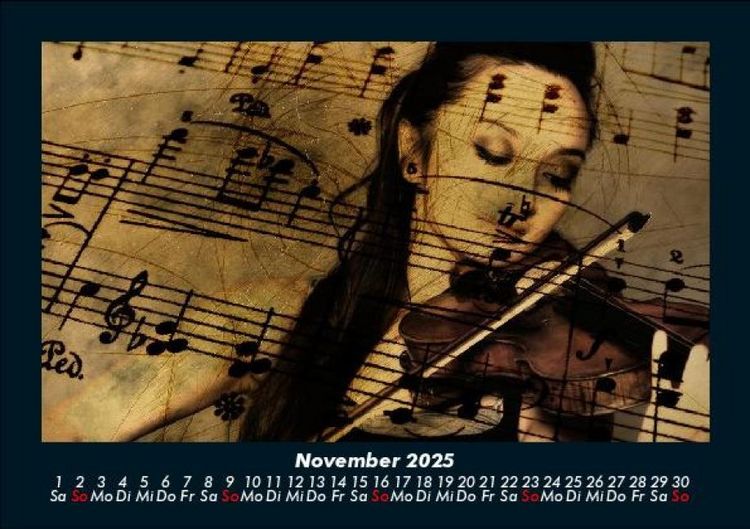Produktbild: Musik 2025 Fotokalender DIN A5