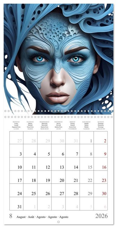 Produktbild: Cosmic sorceresses (Wall Calendar 2026 12 &times; 12 Inch) CALVENDO 12 Month Wall Calendar