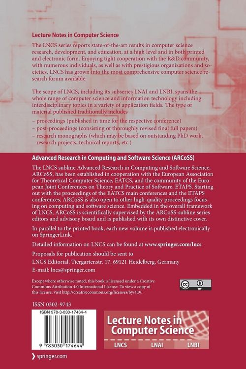 Produktbild: Tools and Algorithms for the Construction and Analysis of Systems