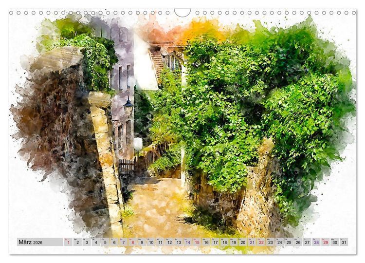 Produktbild: Malerisches Mei&szlig;en (Wandkalender 2026 DIN A3 quer), CALVENDO Monatskalender