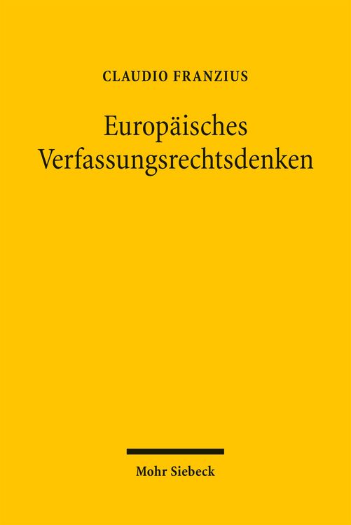 Produktbild: Europ&auml;isches Verfassungsrechtsdenken
